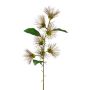 Umělá větvička válcového čističe GLIHON s květy, hnědá, 100cm