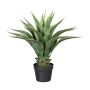 Umělý sukulent Agave americana GLURM v dekorativním květináči, zelenošedý, 55 cm