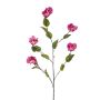 Dekorativní větvička ibišku KILFON s květy, fialová, 115cm