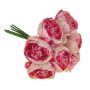 Umělý svazek pivoněk LISSADA, růžovo-růžový, 30cm