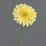 Umělá květina gerbera QIUDONG, žlutá, 50cm