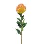 Umělé květiny Protea XIFANG, oranžovo-žlutá, 75cm