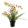 Umělá květina orchidej Cymbidum XINGUI, růžovo-zelená, 70cm