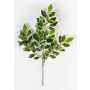 Umělý strom ficus benjamini větvička AJITH, zeleno-bíla, 45cm