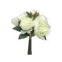 Umělá kytice pivoňky LINYUAN, krémová, 35cm