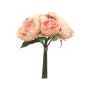 Umělá kytice pivoňky LINYUAN, lososově růžová, 35cm