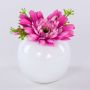 Textilní gerbera IMINA, růžovo-fialová, 12cm, Ø15cm