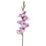 Umělá gladiola KIVANA, fialovo-bílá, 90 cm