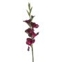 Umělá gladiola KIVANA, tmavě fialová, 90 cm