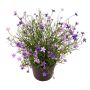 Dekorativní květina GISINDA v dekorativním květináči, fialová, 25cm