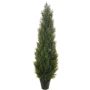 Dekorativní stromek Thuja ODINE v dekorativním květináči, křížová dvířka, zelený, 150cm