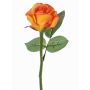 Textilní květina růže GABI, oranžová, 30cm, Ø6cm