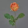 Umělá květina růže POPI, oranžovo-růžová, 55 cm, Ø 7 cm