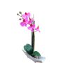 Umělá orchidej Phalaenopsis YANNIE, rákos, keramická miska, cerise, 30cm