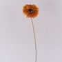 Plastová květina Gerbera TUNGUSKA, suchý vzhled, oranžová, 50cm