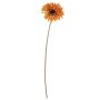 Plastová květina Gerbera TUNGUSKA, suchý vzhled, oranžová, 50cm