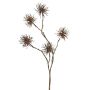 Umělá větvička čarodějnice NUMBAT s květy, hnědá, 70cm, Ø5cm