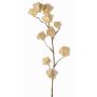 Umělá větev physalis AINOS, plody, třpytky, krémová, 80cm