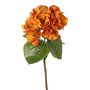 Plastová hortenzie CHIDORI, oranžová, 60cm, Ø20cm