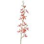 Umělá větev orchideje Cattleya TRASSA, červenooranžová, 80cm, Ø4-8cm