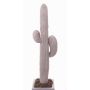 Umělý sukulent kaktus saguaro LUCIEN na zápichu, bílá, 80cm