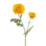Dekorativní květina ranunculus LOLYN, žlutá, 65 cm