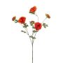 Umělá větvička ranunculus DAVELLA, oranžová, 80 cm