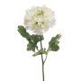 Umělá ranunculus ULISAN, krémově zelená, 60 cm, Ø 14 cm