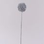 Umělé Allium HELLA, třpytky, stříbro, 45cm, Ø8cm