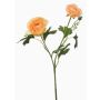 Dekorativní větev ranunculus FLORANCE, broskvová, 45cm