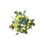 Umělý věnec SILVANI z citronů, žlutý, Ø25cm