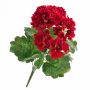Umělá pelargonie MAIKE na zápichu, červená, 40cm, Ø4-8cm