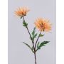 Umělá květina chryzantéma ESTELLE, žluto-oranžová, 70cm, Ø8-10cm