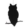 Halloweenská silueta sovy SPOOKY OWL, černá, 62cm