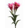 Umělá květina lilie dlouhokvětá ERISA, fuchsiová, 75cm, Ø8-11cm