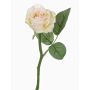 Textilní květina růže GABI, krémovo-růžová, 30cm, Ø6cm