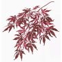Umělá větvička japonského javoru DIRK, težko hořlavá, červená, 70cm