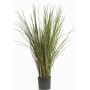 Umělá rostlina rákosu DELSIN, pro interiér i exteriér, zeleno-hnědá, 80cm