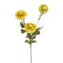 Umělá větvička Scabiosa caucasica ANAYS, žluto-zelená, 80 cm