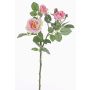 Umělá růžová ratolest CORALEE, růžovo-krémová, 50cm, Ø3-7cm
