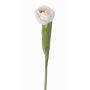 Umělý tulipán ROMANA, bílý, 45cm, Ø6cm