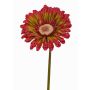 Umělá gerbera ANNEMARIE, červeno-zelená, 50cm, Ø10cm