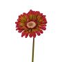 Umělá gerbera ANNEMARIE, červeno-zelená, 50cm, Ø10cm