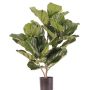 Umělý Ficus lyrata RHYS, pro interiér i exteriér, zelený, 70cm