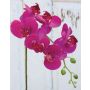 Umělá větvička orchideje Phalaenopsis OPHELIA, růžová, 80cm