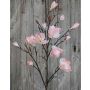 Textilní větev magnólie YONA, růžovo-žlutá, 130cm, Ø5-15cm