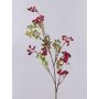 Umělá bezová větvička THEYGE s plody, červená, 75cm