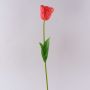 Plastová květina tulipán papoušek PETSCHORA, oranžová, 65cm