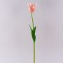 Plastový květ papoušek tulipán PETSCHORA, meruňkově růžový, 65cm