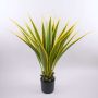Umělá Agave furcraea gigantea CHERIE, zelenožlutá, 120cm